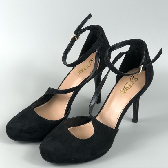 Brash Women’s Strappy Black Heels Size 9 - Picture 7 of 10